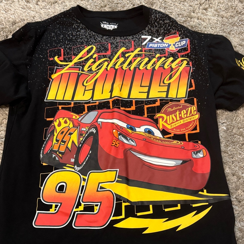 Lightning McQueen Black T-Shirt